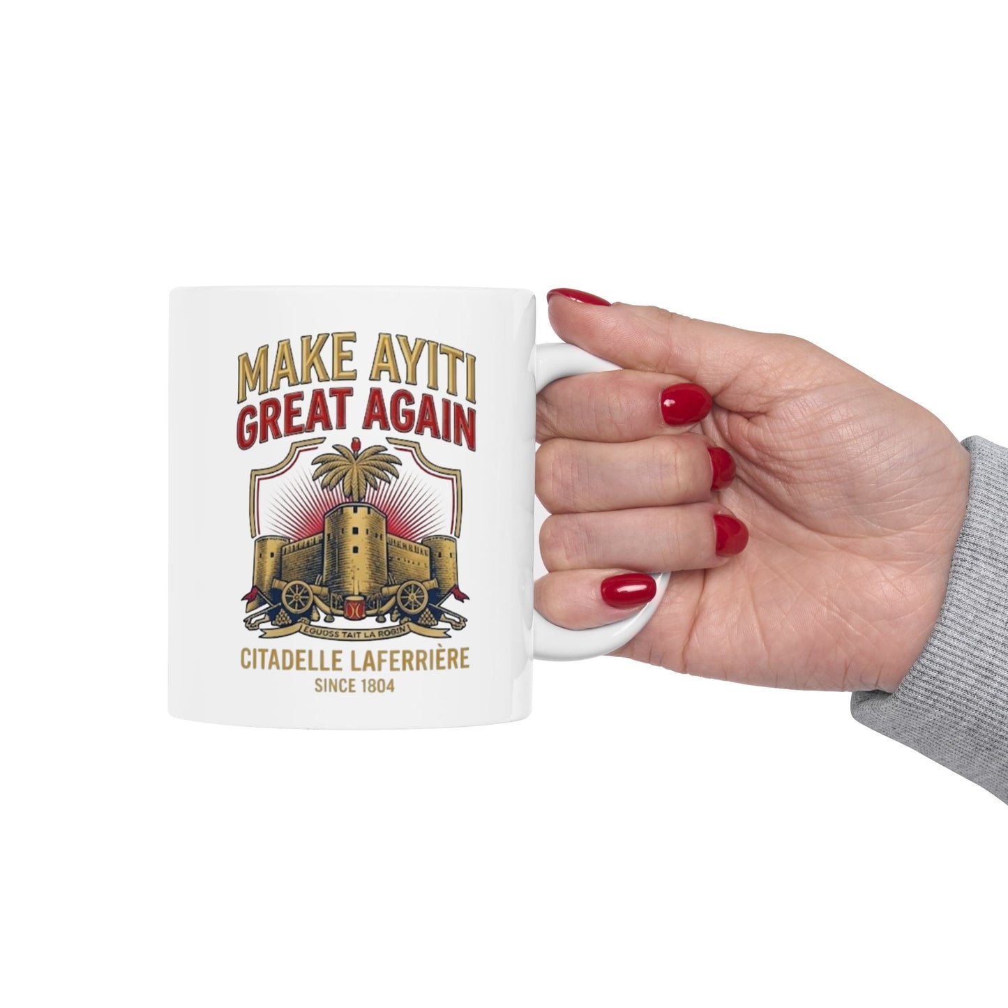 Mammoth Grizzlin' Vintage Illustration Mug | Coffee Tea Cup