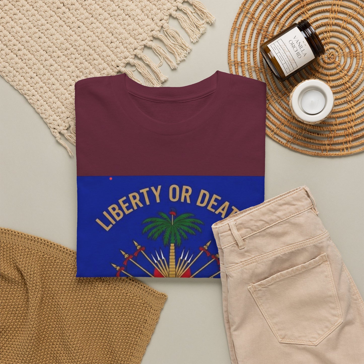 Make Ayiti Great Again T-Shirt | Haitian Flag Coat of Arms, Liberty or Death