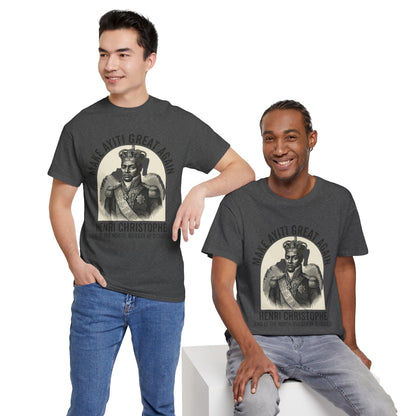 Henri Christophe portrait Make Ayiti Great Again T-Shirt | Haitian history tee