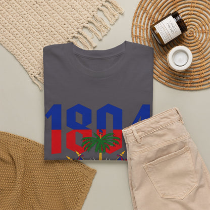 1804 Haitian Coat of Arms Tee | Neg Lakay Portrait Tee, Haitian Heritage Shirt
