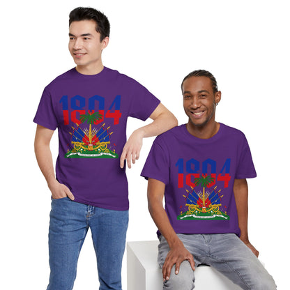 1804 Haitian Coat of Arms Tee | Neg Lakay Portrait Tee, Haitian Heritage Shirt