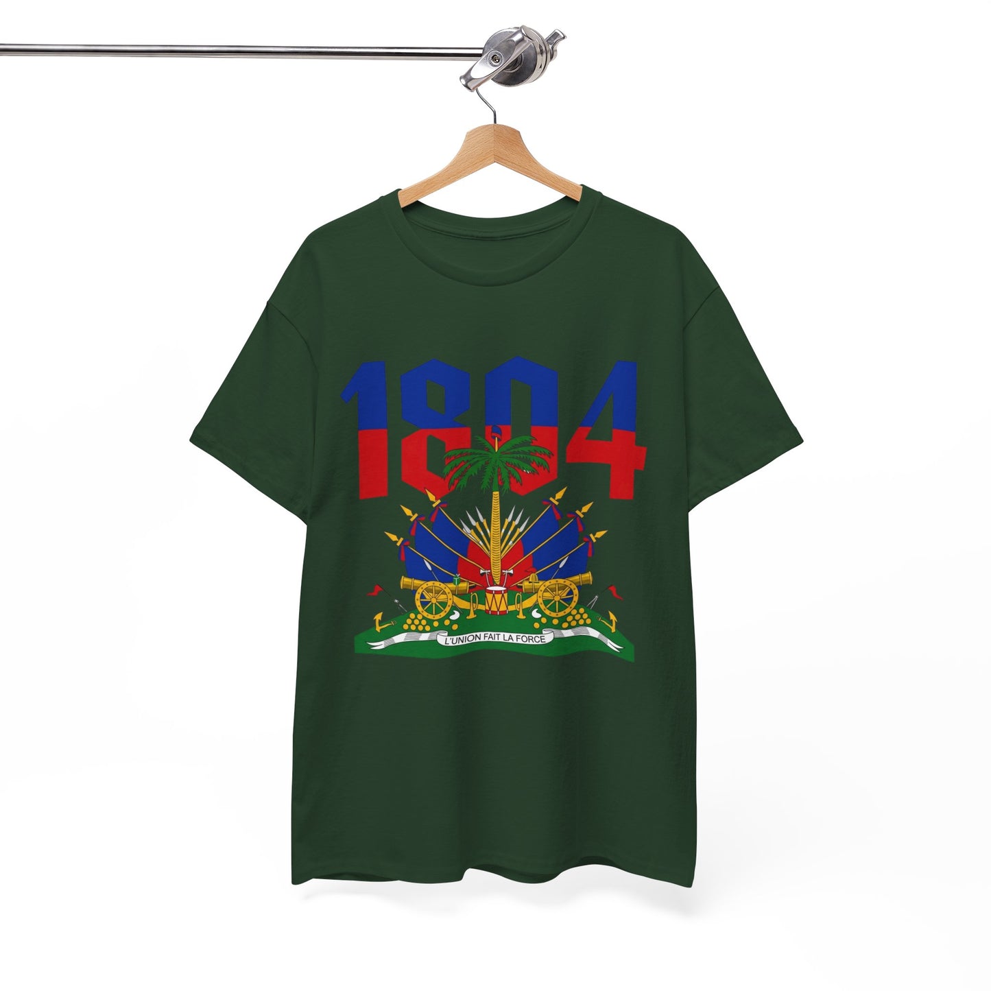 1804 Haitian Coat of Arms Tee | Neg Lakay Portrait Tee, Haitian Heritage Shirt