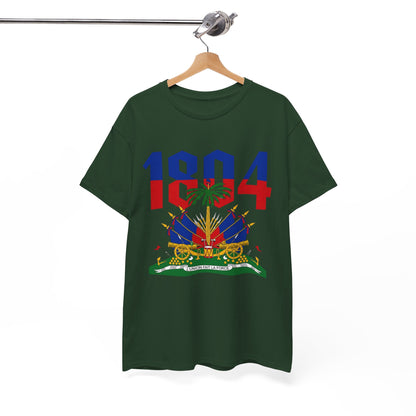 1804 Haitian Coat of Arms Tee | Neg Lakay Portrait Tee, Haitian Heritage Shirt