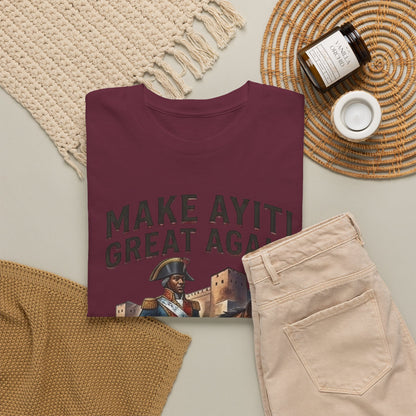 Make Ayiti Great Again T-Shirt | Toussaint Louverture Horse Illustration