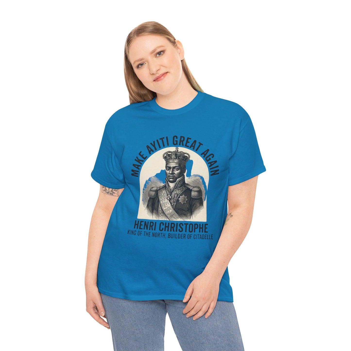 Henri Christophe portrait Make Ayiti Great Again T-Shirt | Haitian history tee