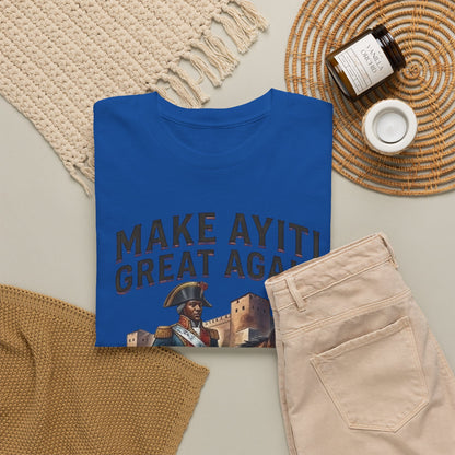 Make Ayiti Great Again T-Shirt | Toussaint Louverture Horse Illustration