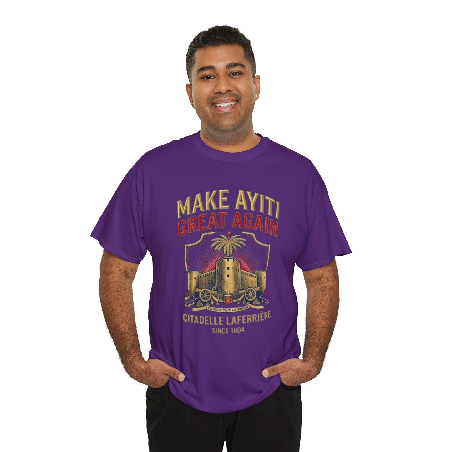 Make Ayiti Great Again T-Shirt | Citadelle Laferrière Haiti design