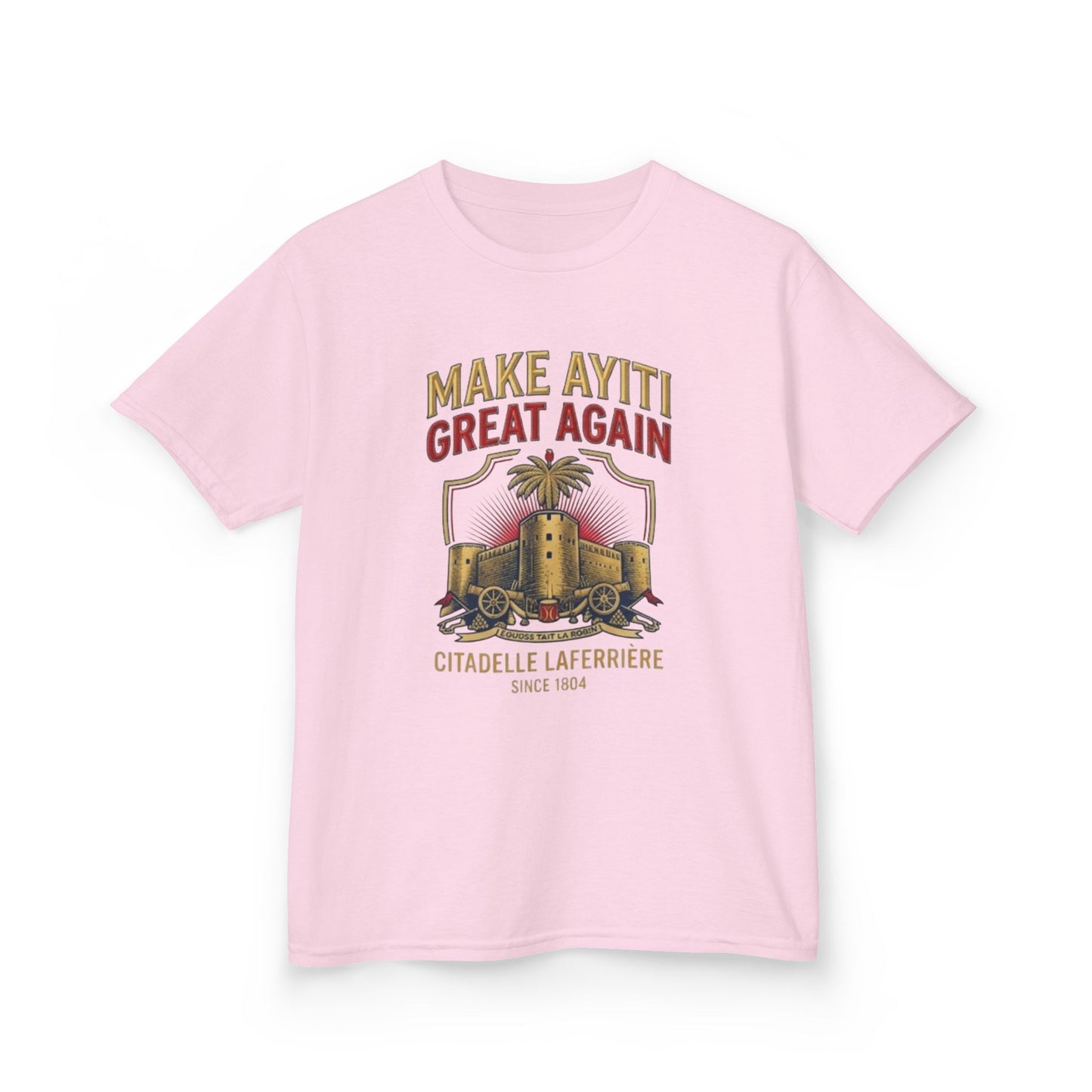 Make Ayiti Great Again kids T-Shirt | Citadelle Laferrière illustration