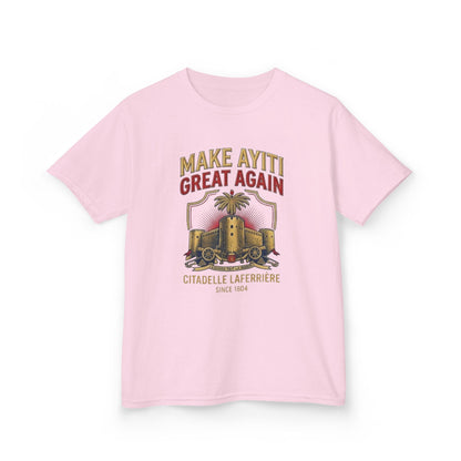 Make Ayiti Great Again kids T-Shirt | Citadelle Laferrière illustration