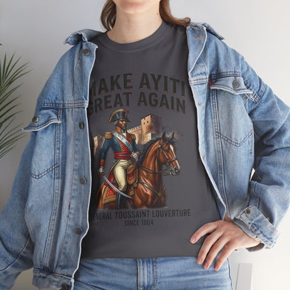 Make Ayiti Great Again T-Shirt | Toussaint Louverture Horse Illustration