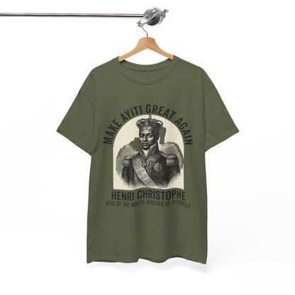 Henri Christophe portrait Make Ayiti Great Again T-Shirt | Haitian history tee