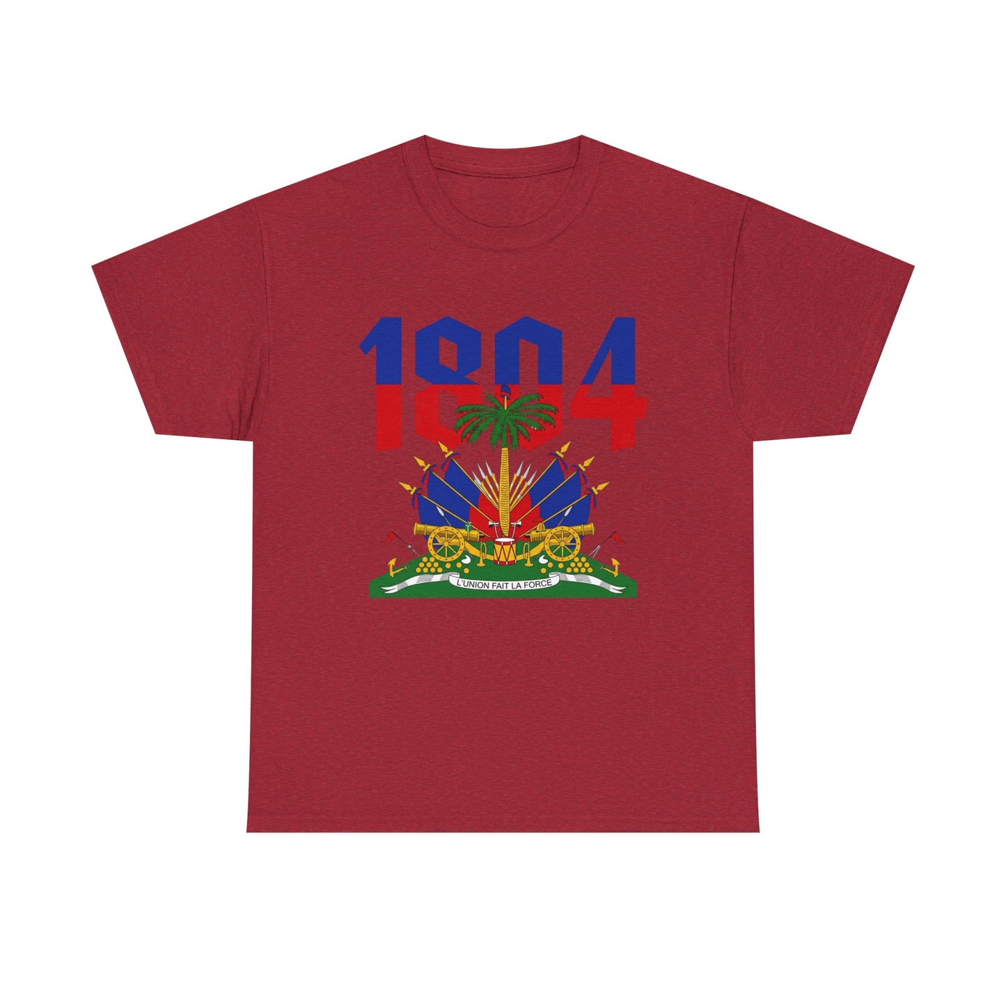 1804 Haitian Coat of Arms Tee | Neg Lakay Portrait Tee, Haitian Heritage Shirt