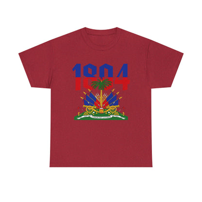 1804 Haitian Coat of Arms Tee | Neg Lakay Portrait Tee, Haitian Heritage Shirt