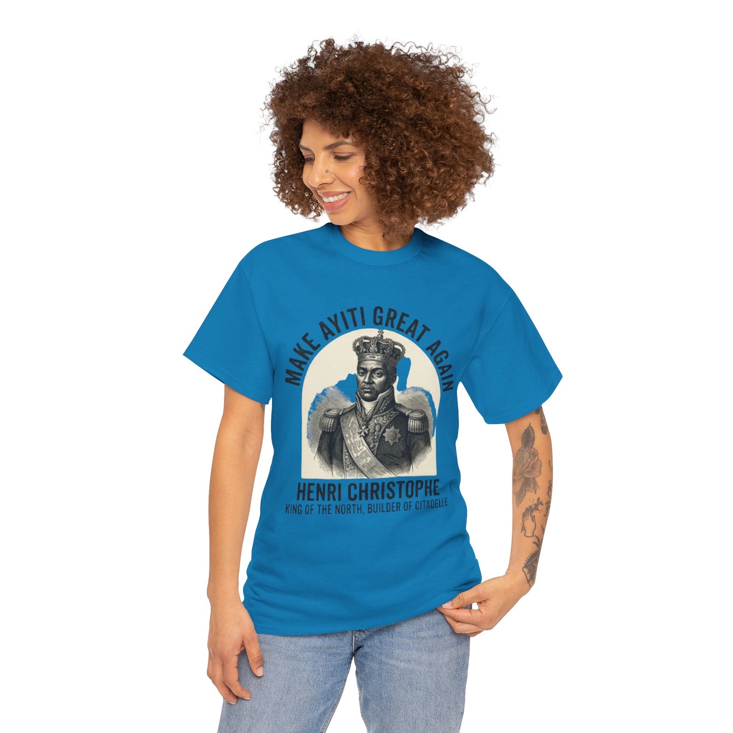 Henri Christophe portrait Make Ayiti Great Again T-Shirt | Haitian history tee