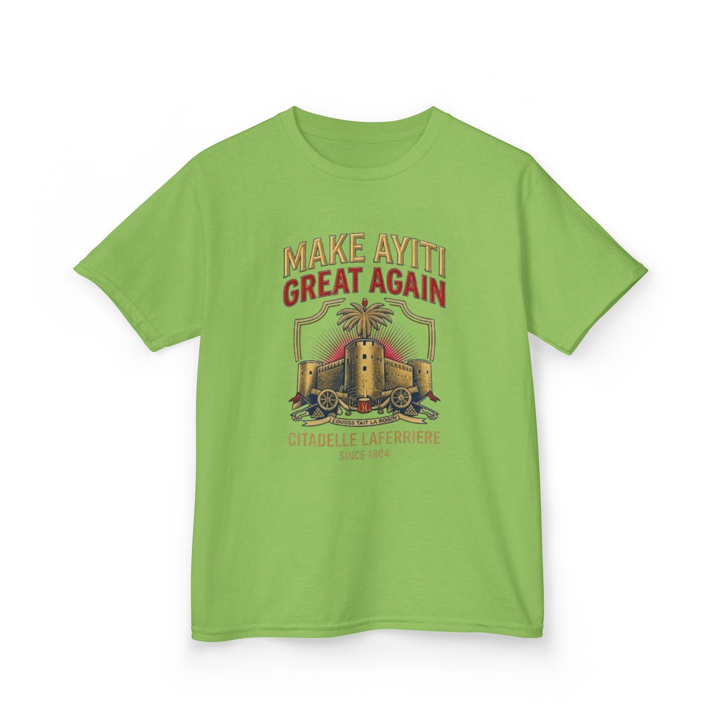 Make Ayiti Great Again kids T-Shirt | Citadelle Laferrière illustration