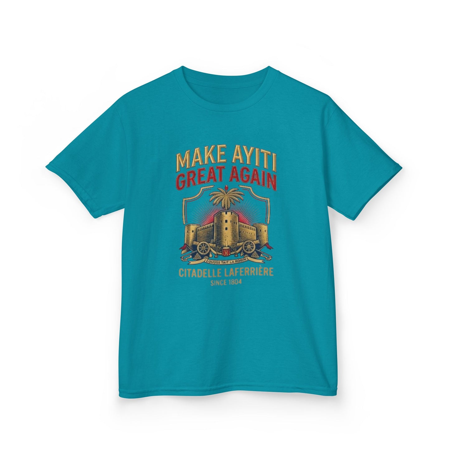 Make Ayiti Great Again kids T-Shirt | Citadelle Laferrière illustration