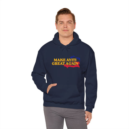 Hoodie - Make Ayiti Great Again / Neg Lakay Haitian Pride Pullover