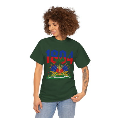 1804 Haitian Coat of Arms Tee | Neg Lakay Portrait Tee, Haitian Heritage Shirt