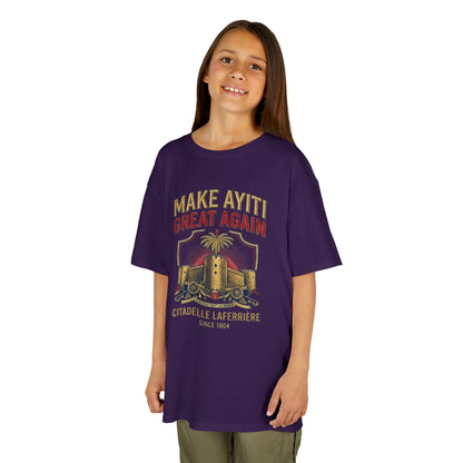 Make Ayiti Great Again kids T-Shirt | Citadelle Laferrière illustration