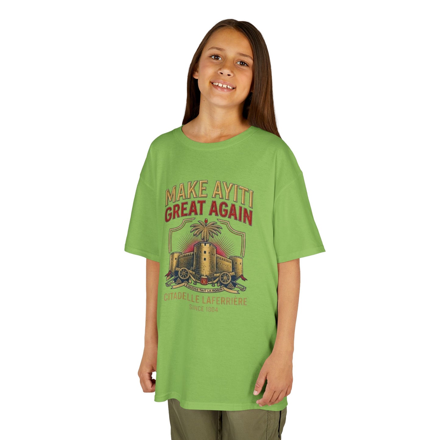 Make Ayiti Great Again kids T-Shirt | Citadelle Laferrière illustration