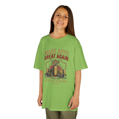 Make Ayiti Great Again kids T-Shirt | Citadelle Laferrière illustration