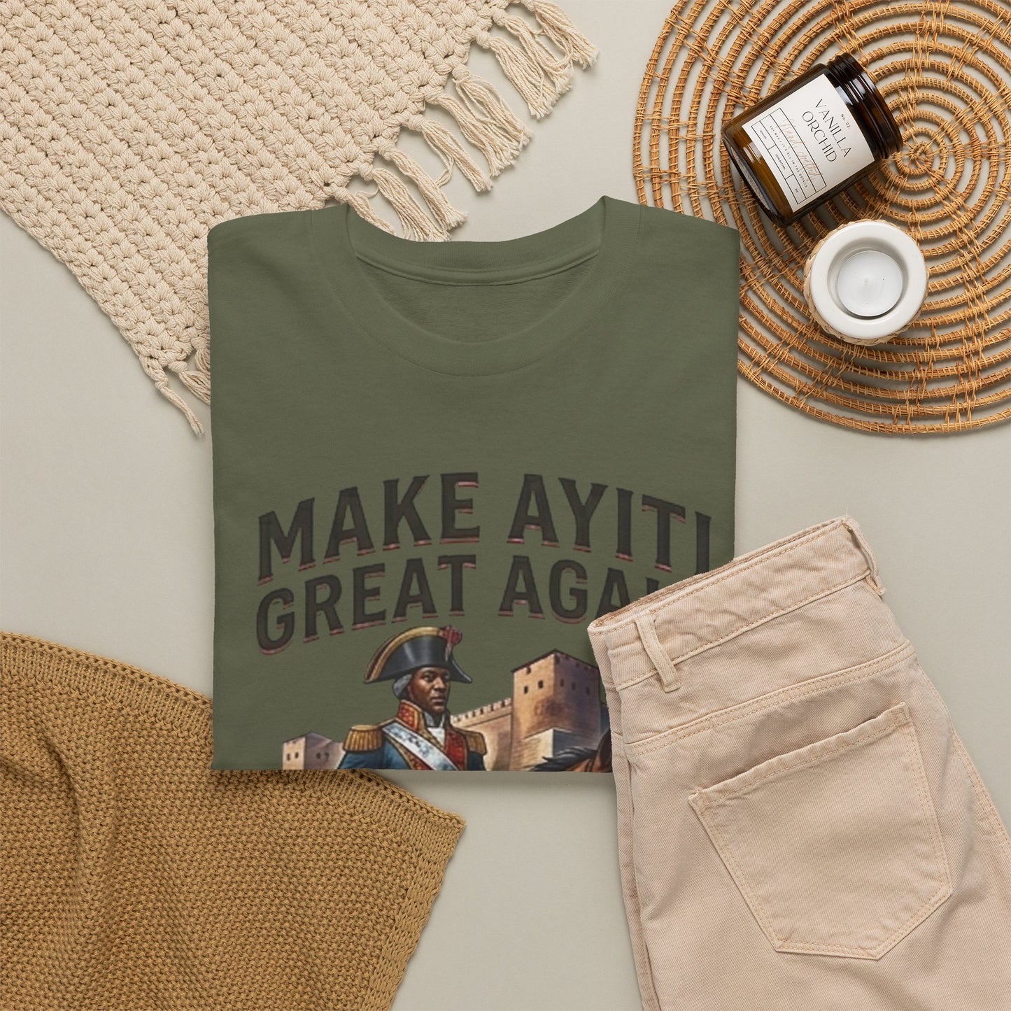 Make Ayiti Great Again T-Shirt | Toussaint Louverture Horse Illustration