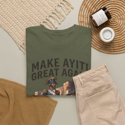 Make Ayiti Great Again T-Shirt | Toussaint Louverture Horse Illustration