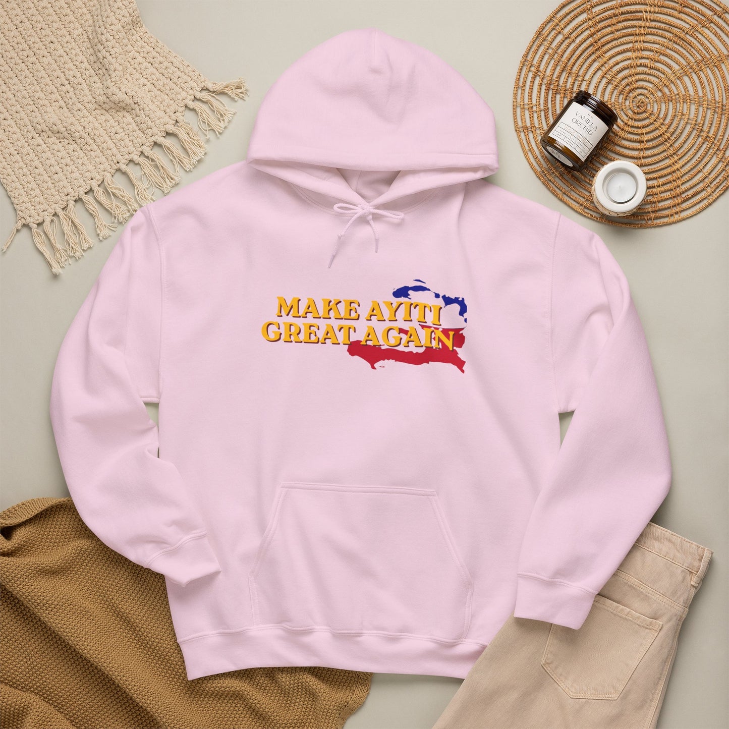 Hoodie - Make Ayiti Great Again / Neg Lakay Haitian Pride Pullover