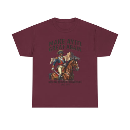 Make Ayiti Great Again T-Shirt | Toussaint Louverture Horse Illustration