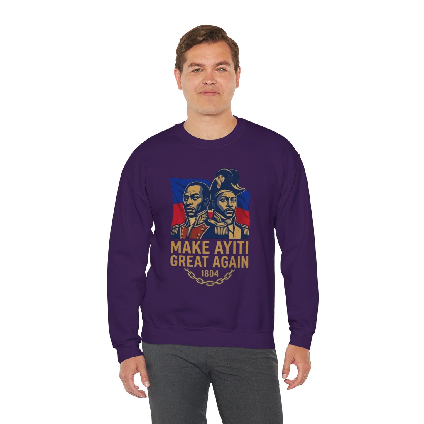 Make Ayiti Great Again sweatshirt | Haitian flag, 1804 independence design