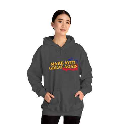 Hoodie - Make Ayiti Great Again / Neg Lakay Haitian Pride Pullover