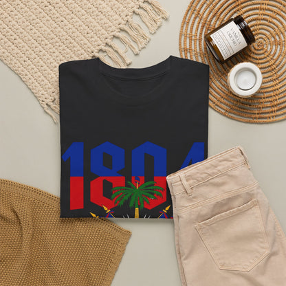 1804 Haitian Coat of Arms Tee | Neg Lakay Portrait Tee, Haitian Heritage Shirt