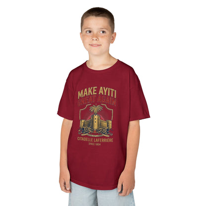 Make Ayiti Great Again kids T-Shirt | Citadelle Laferrière illustration