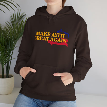 Hoodie - Make Ayiti Great Again / Neg Lakay Haitian Pride Pullover