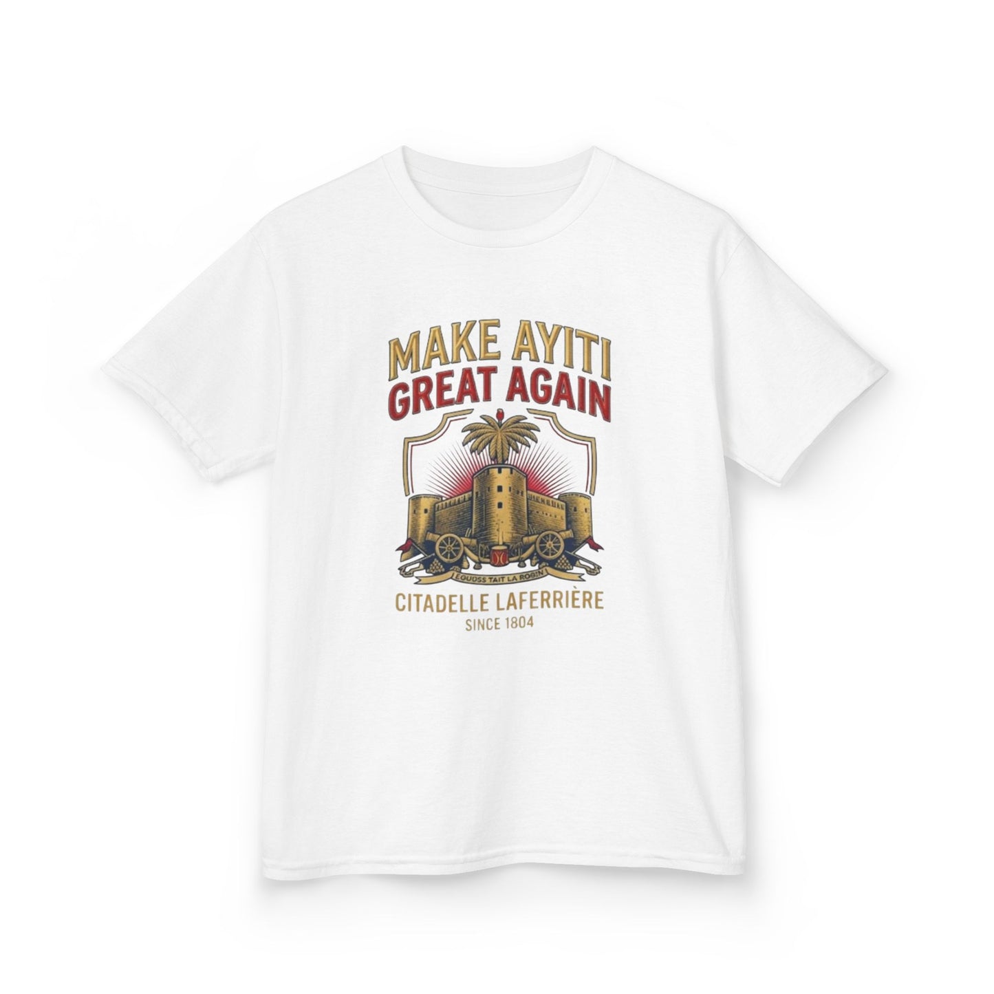 Make Ayiti Great Again kids T-Shirt | Citadelle Laferrière illustration