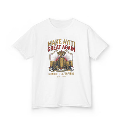 Make Ayiti Great Again kids T-Shirt | Citadelle Laferrière illustration