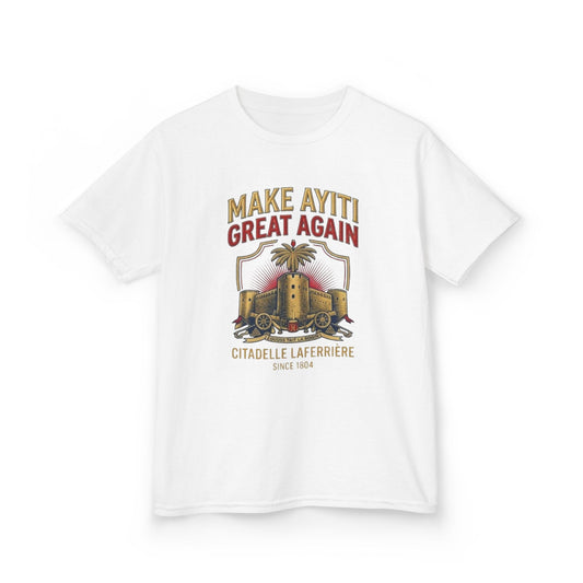 Make Ayiti Great Again kids T-Shirt | Citadelle Laferrière illustration