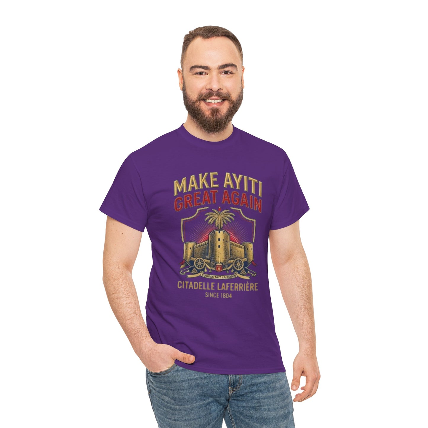 Make Ayiti Great Again T-Shirt | Citadelle Laferrière Haiti design