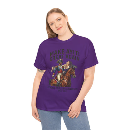 Make Ayiti Great Again T-Shirt | Toussaint Louverture Horse Illustration