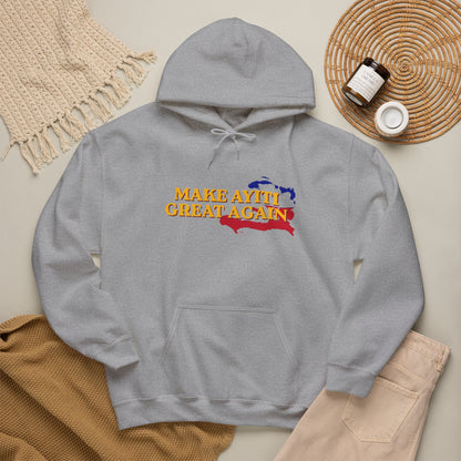 Hoodie - Make Ayiti Great Again / Neg Lakay Haitian Pride Pullover