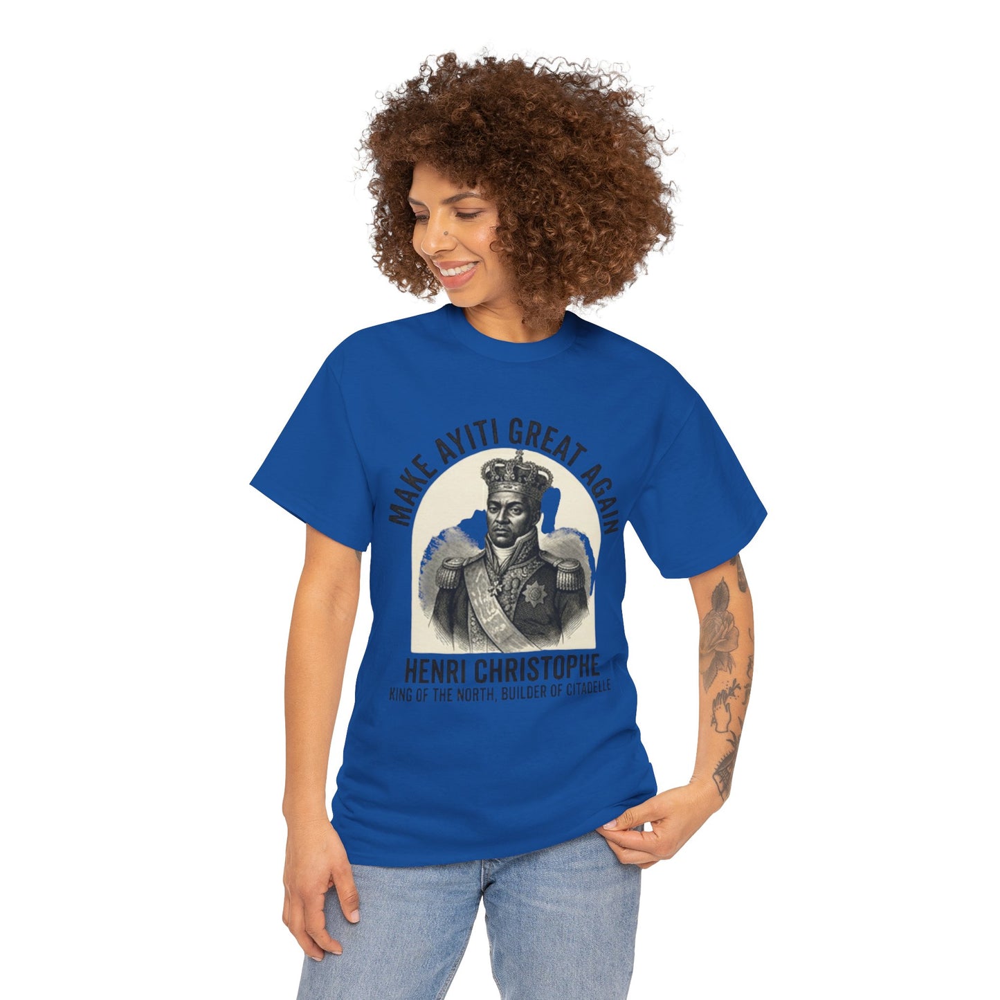 Henri Christophe portrait Make Ayiti Great Again T-Shirt | Haitian history tee