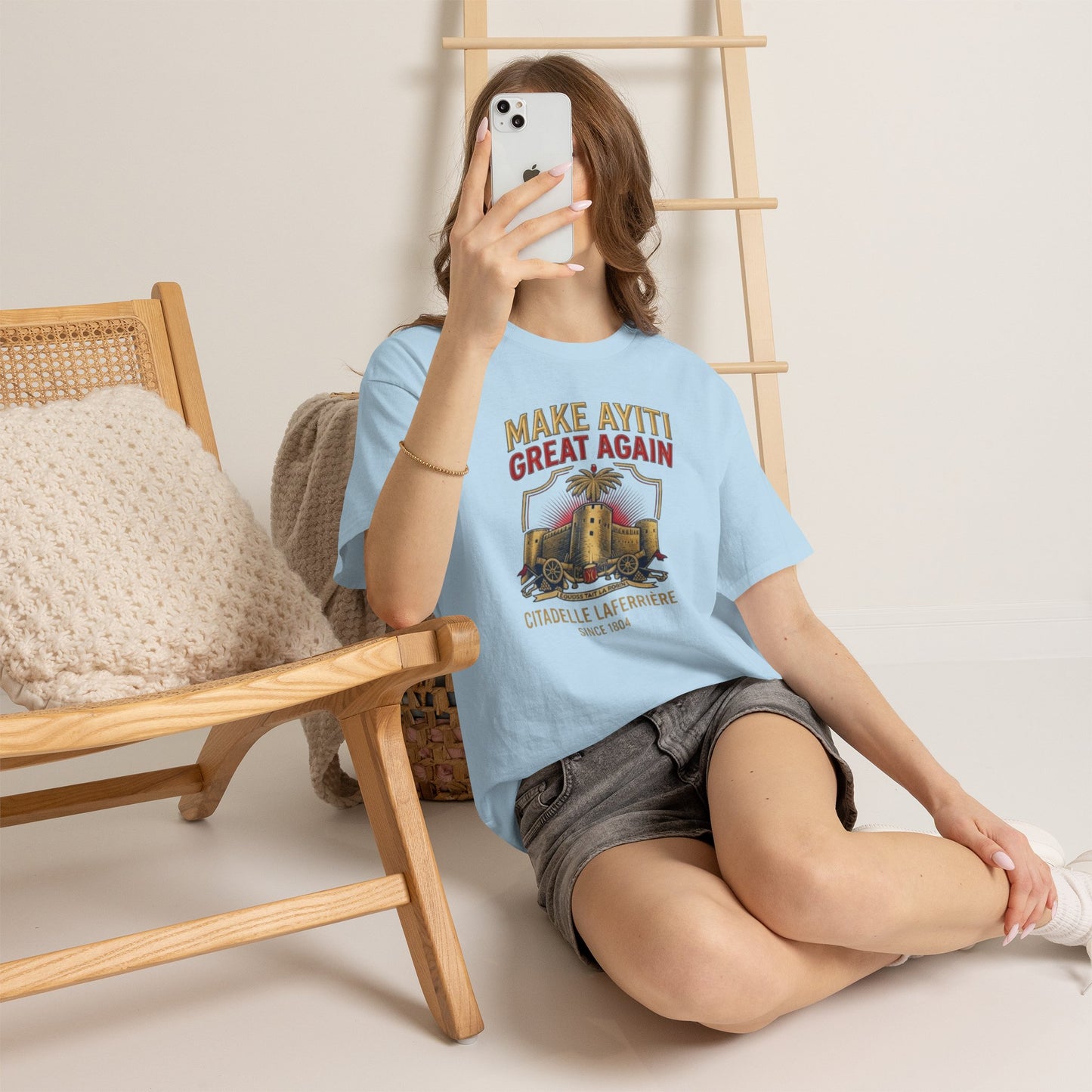 Make Ayiti Great Again T-Shirt | Citadelle Laferrière Haiti design