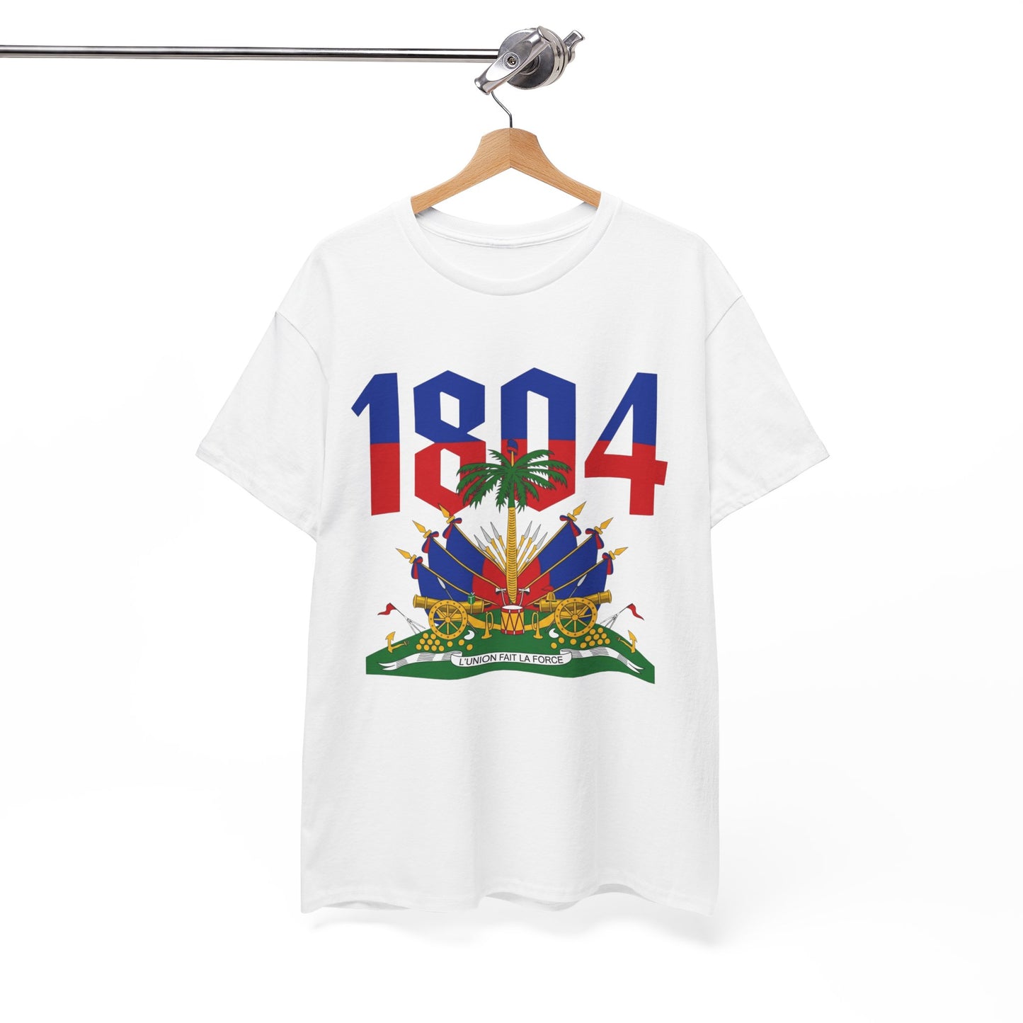 1804 Haitian Coat of Arms Tee | Neg Lakay Portrait Tee, Haitian Heritage Shirt