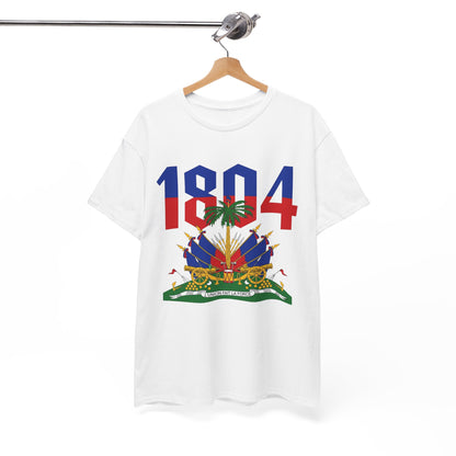 1804 Haitian Coat of Arms Tee | Neg Lakay Portrait Tee, Haitian Heritage Shirt