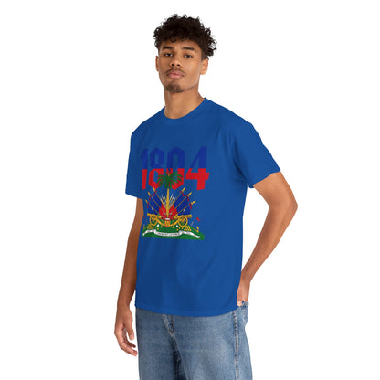 1804 Haitian Coat of Arms Tee | Neg Lakay Portrait Tee, Haitian Heritage Shirt