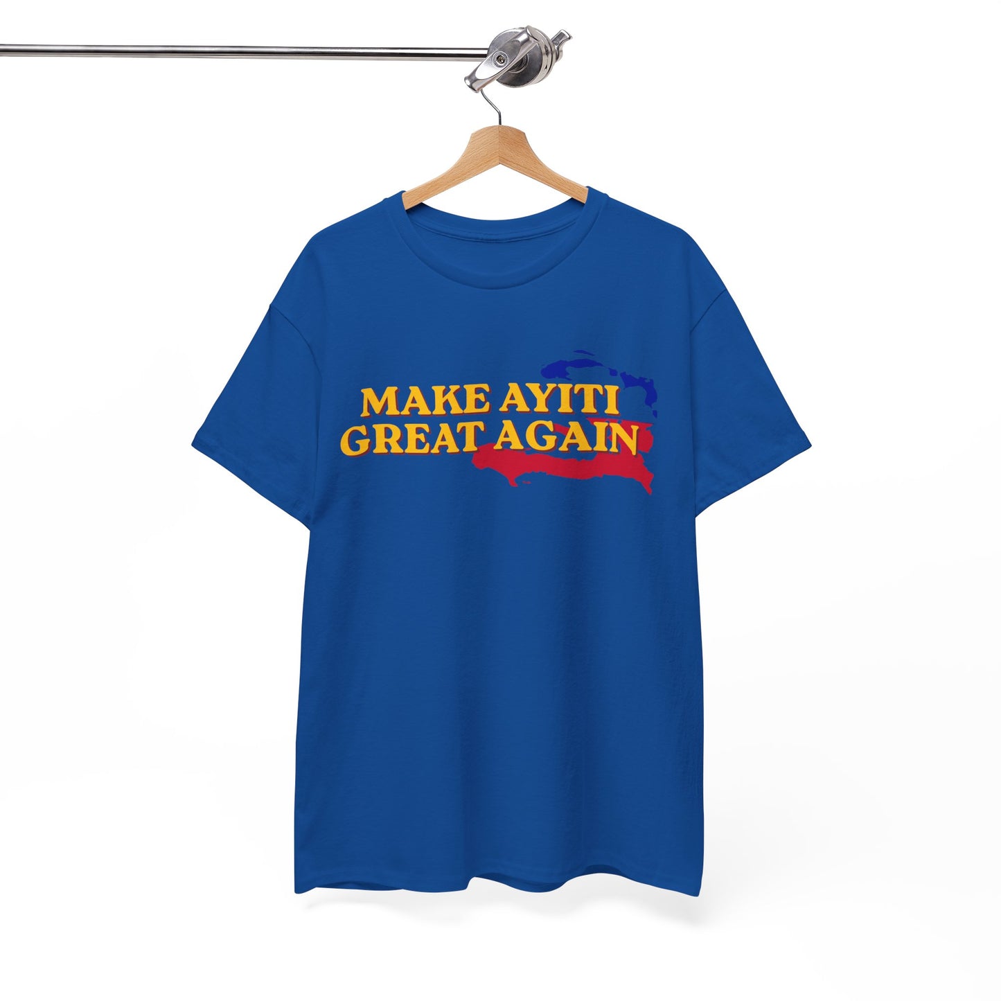 Make Ayiti Great Again T-Shirt | Haiti Flag Map Tee