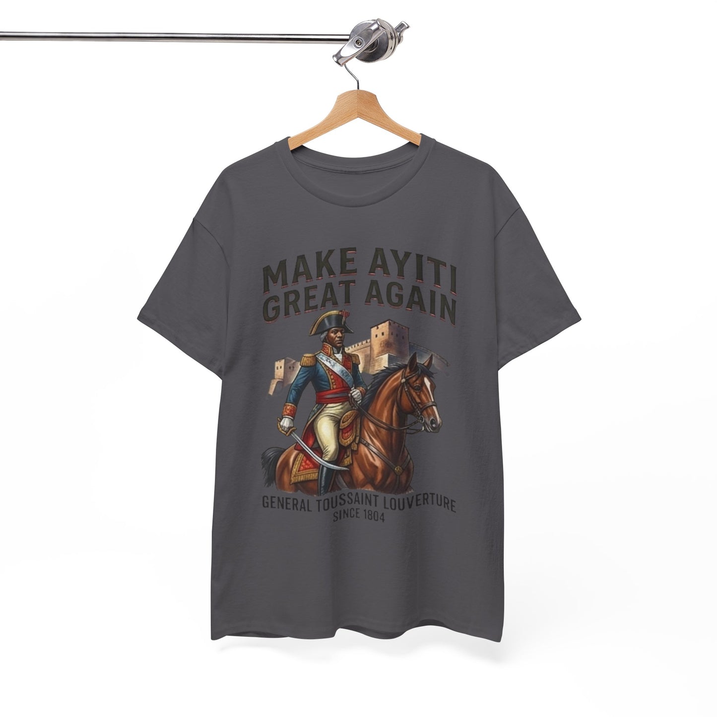 Make Ayiti Great Again T-Shirt | Toussaint Louverture Horse Illustration
