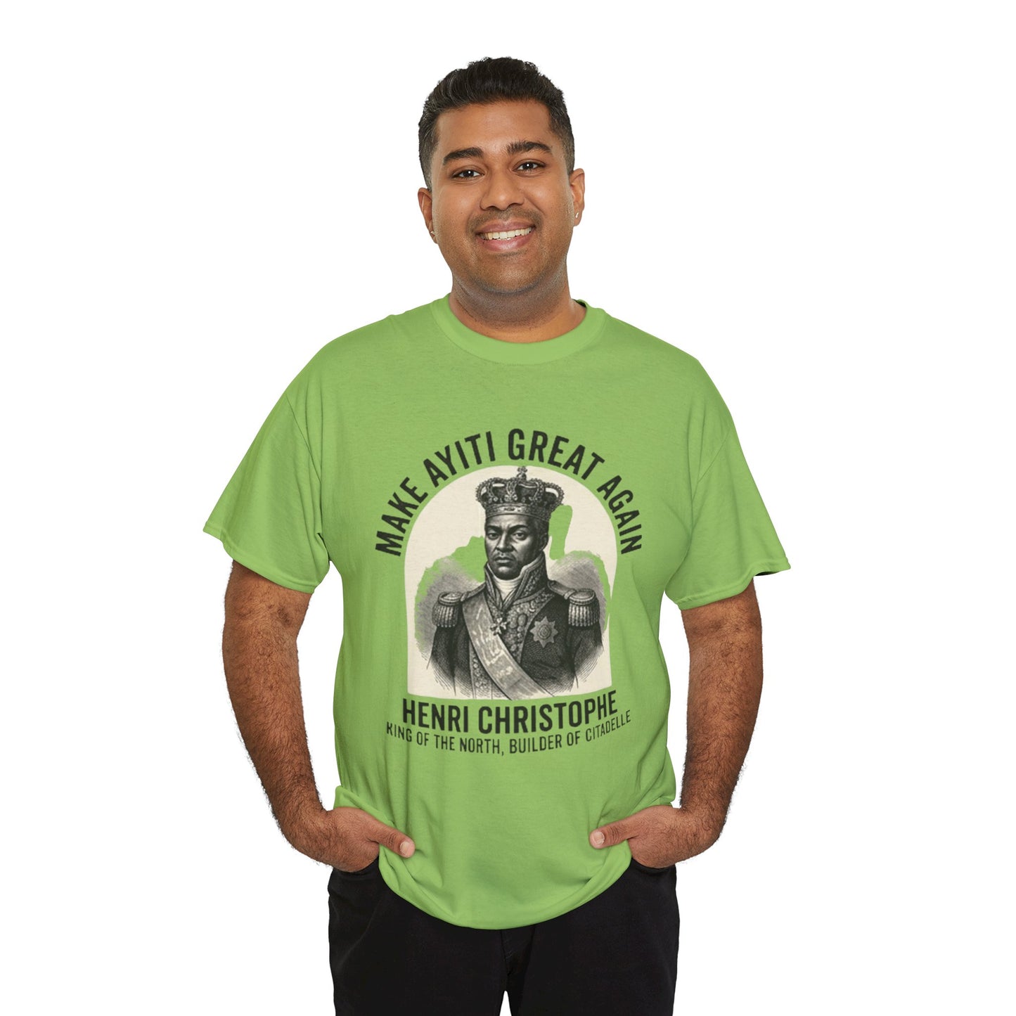 Henri Christophe portrait Make Ayiti Great Again T-Shirt | Haitian history tee