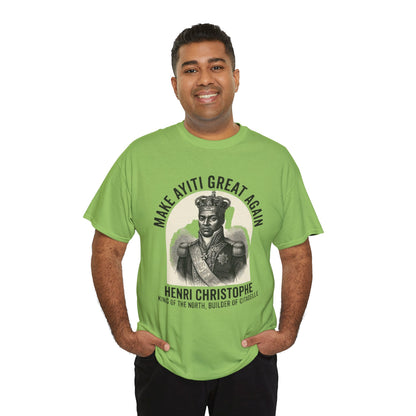 Henri Christophe portrait Make Ayiti Great Again T-Shirt | Haitian history tee