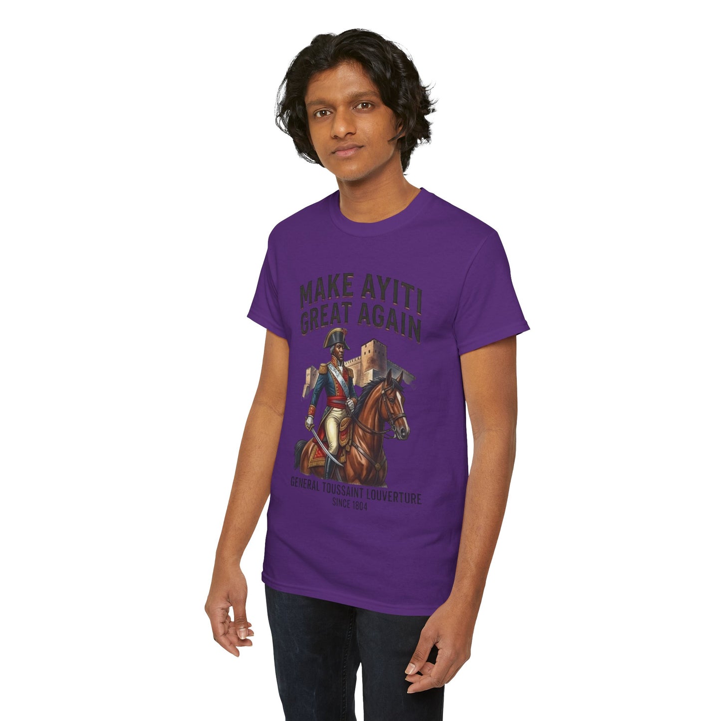 Make Ayiti Great Again T-Shirt | Toussaint Louverture Horse Illustration